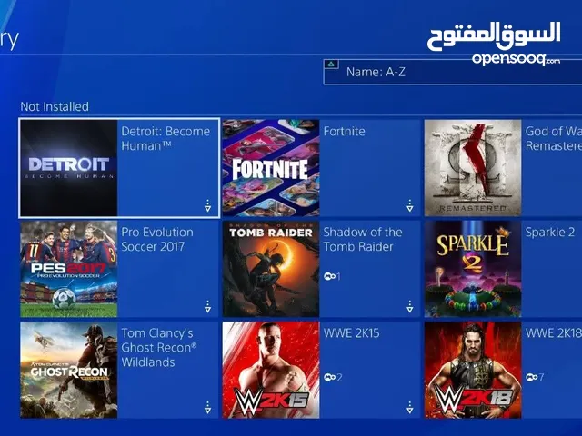 للبيع حساب بليستيشن يحتوي على مجموعة من أفضل الألعاب والنادرة مثل WWE2K15