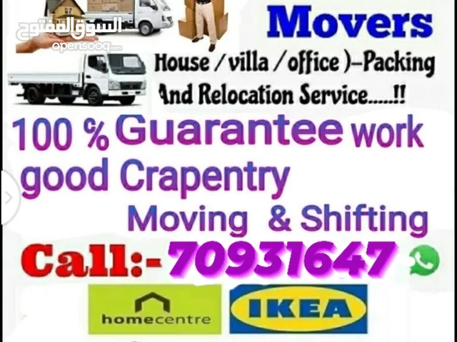 Shifting moving carpenter truck services