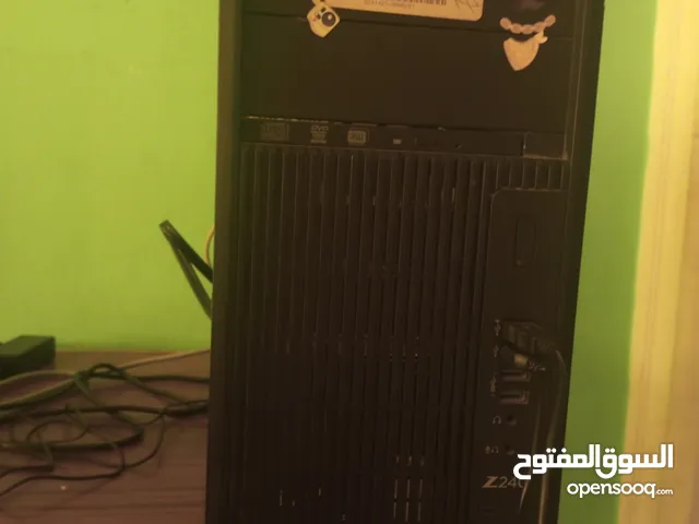 كمبيوتر hp work station Z 240 جيمنج علية 100 لعبة ومعاة شاشهLG كيبورد جيمنجRGB و ماوس جيمنج RGB