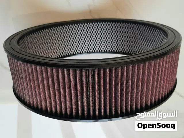 Genuine K&N 14" x 4" Round Air Filter for American V8's.