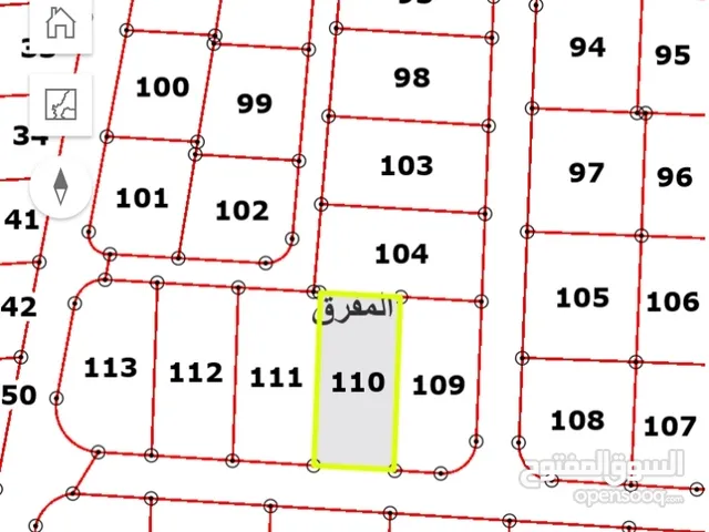 قطعة أرض مفروزة للبيع من المالك مباشرة مساحة 767 متر مقابل مسجد الديحاني قرب سكة الحديد بسعر 18.400