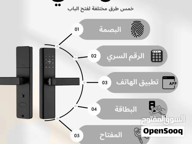 القفل الذكي للأبواب (البصمة)  smart lock( خدمة التركيب متوفرة بأيدي عمانية)
