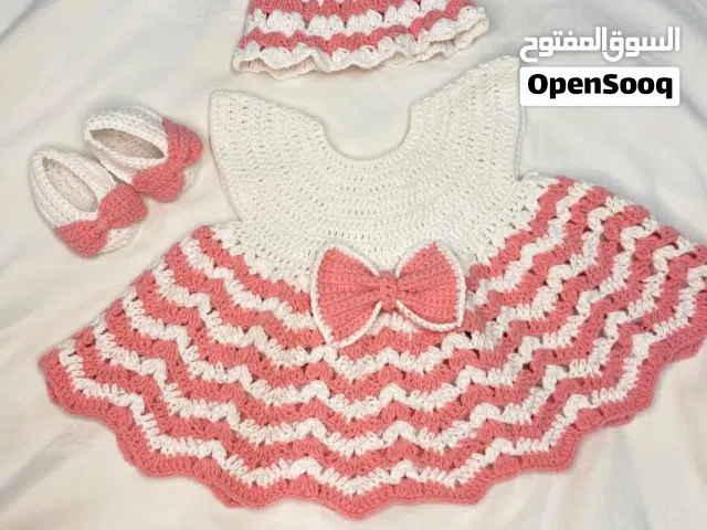 فستان اطفال كرشيه خياطه يدويه