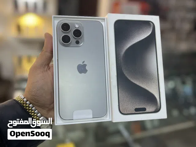 ايفون 15 برو ماكس 512 جيجا شريحتين بطاريه 100 بالكرتون