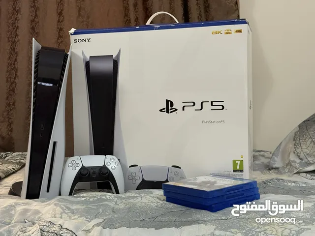 ps5 disc edition with 3 games playstaion 5 version 10.6 with Box سوني 5