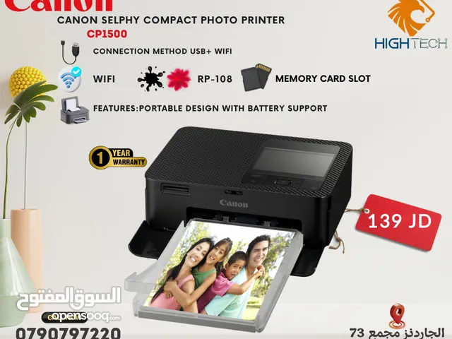 Canon Photo Printer طابعة كانون للصور الفوتوغرافيه CP1500 واي فاي-