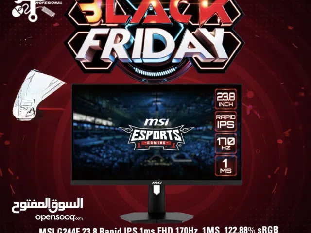 شاشة MSI للالعاب بتردد 170HZ وسرعة استجابه 1MS للكمبيوتر والبليستيشين بسعر مغري لفتره محدوده