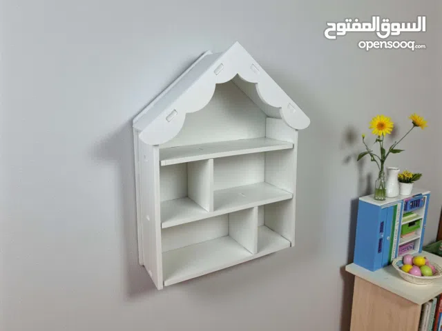 رف كوخ جداري ديكوري متعدد الاستخدام