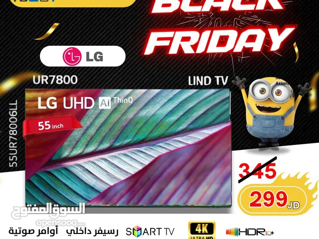 شاشه LG حجم 55 بوصه سمارت 4k مع ريموت سحري