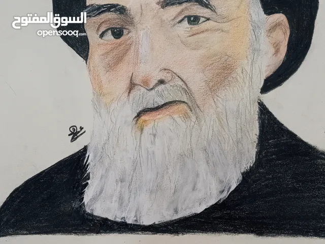 رسمة السيد علي السيستاني دام ظله