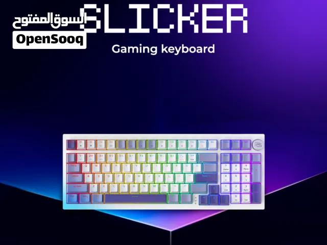 keyboard slicker Bluetooth +wireless +USB Zero Delay.. المتعة تبدأ بضغطة واحدة