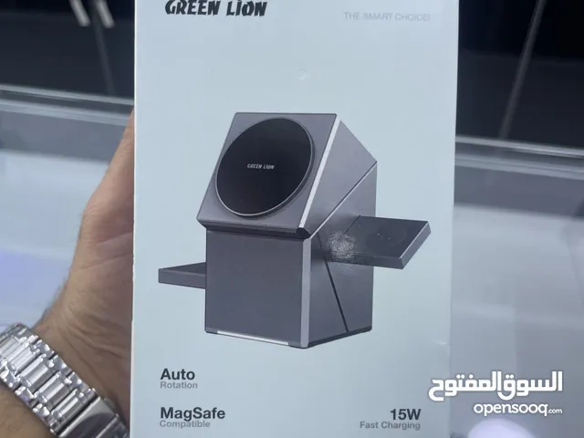 شاحن ماغ سيف 3in1 يشحن ساعة وهاتف وسماعة من شركة green lion