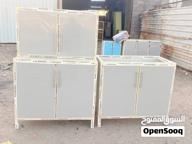 كاونتر لمنيوم  قياس متر كامل السنك مرمر مع الارضي و الملحق