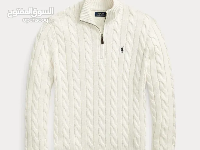 Original Polo Ralph Lauren Cable-Knit Cotton Quarter-Zip Jumper