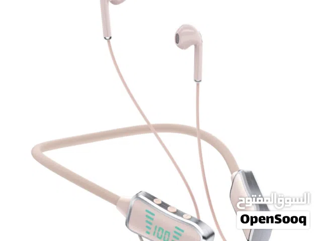 KL50 Bluetooth Neckband Earphones – 48H Playtime, LED Display, TF Card Slot, Multi-Functional Button