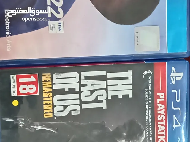 فيفا 22 ولعبة the last of us ليps4 استعمال خفيف جدا فيفا استعمال متوسط شبه جديد
