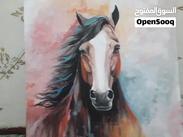 لوحة فنية أصلية لحصان بربري