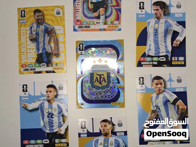 بطاقات كرة بانيني نادرة لمنتخب الأرجنتين   Rare Panini Argentina Team Cards