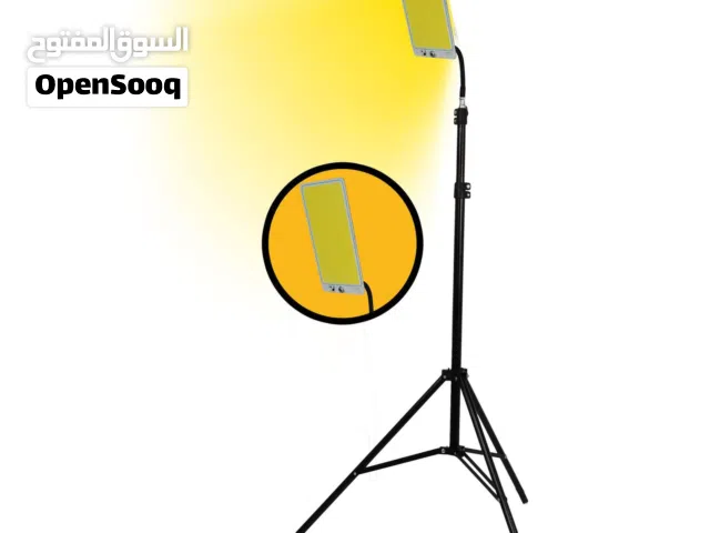إضاءة رحلات وكشتات LED قوية 300W/800W مع ستاند تلسكوبي