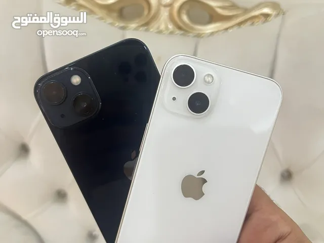 ايفون 13 متوفر لونين ازرق وابيض بحالة وكاله 128 جي بي