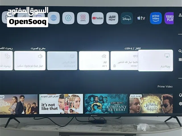 تلفزيون سانسوي 58 بوصه مع وجود ضمان