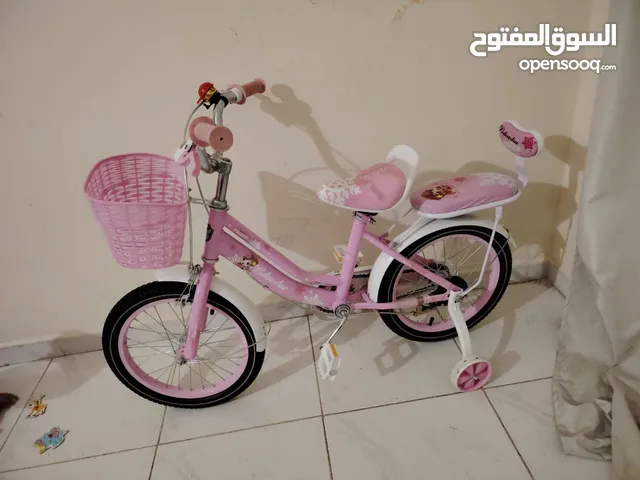 Pink color girls bicycle