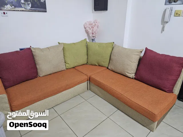 6 SEATER SOFA, 1 TEAPOY, 1 CHAIR, 2 DOOR CUPBOARD,  1 PORTABLE BABY BASSINET FOR SALE