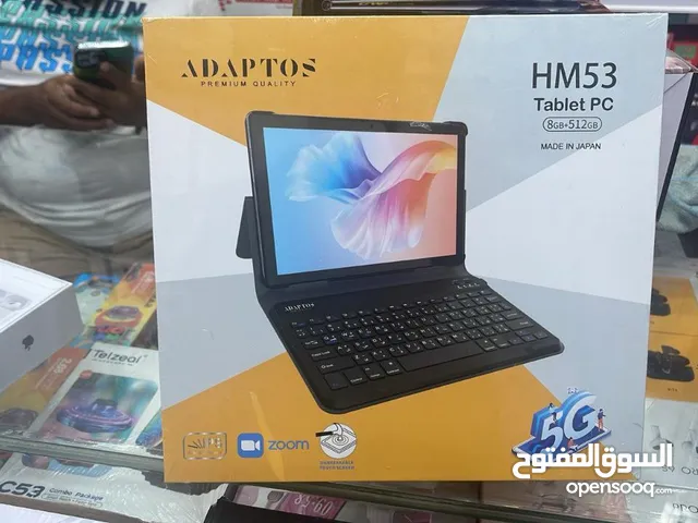 تابلت ADAPTOS HM53 Tablet P 8GB Ram 512GB Rom IPS Display 8 Inch Zoo  ذاكرة وصول عشوائي