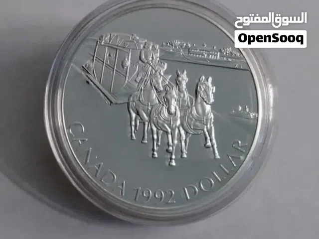 1992 Canada Silver Dollar Coin uncirculated in capsule and box
