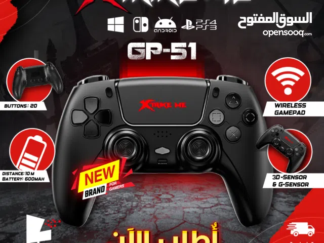 يد العاب جيمنغ اندويد  وايرلس XTRIKE ME GP-51 PS4 PS3 ANDROID PC Wireless Gamepad