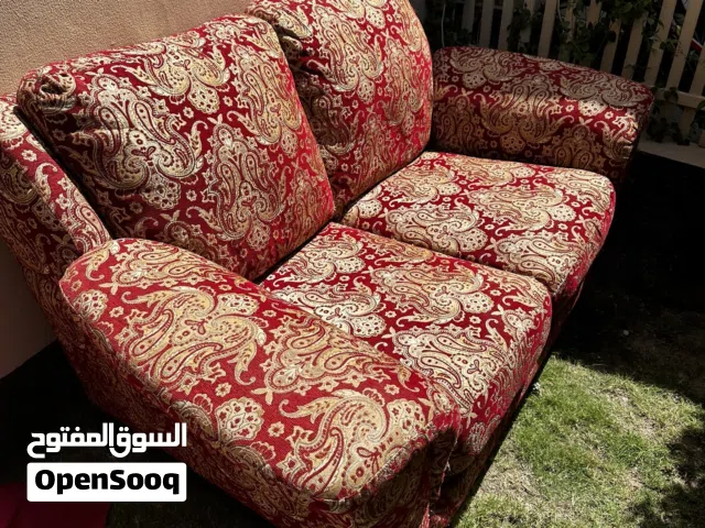 Dual set red couch