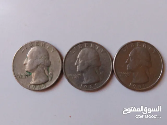 3قطع QUARTER DOLLAR