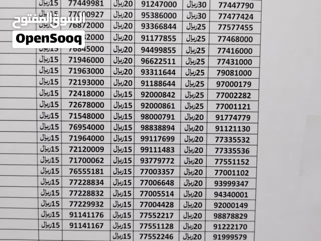 للبيع أرقام هواتف