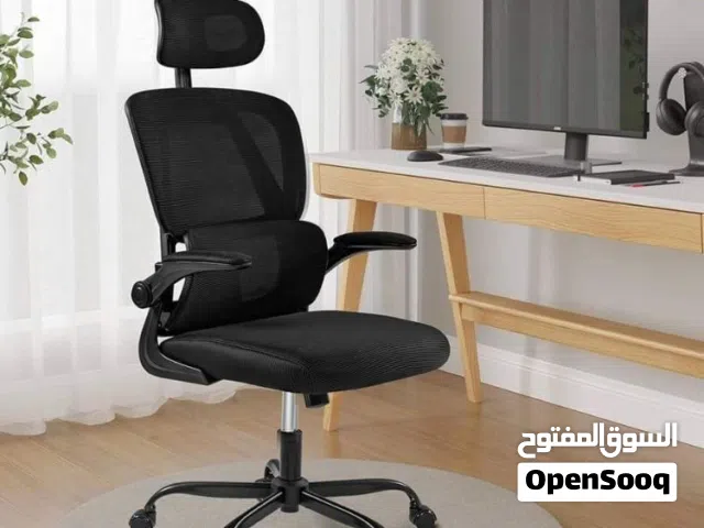 كرسي مكتب طبي مع مسند رقبة كرسي مكتب دعم اسفل الظهر هزاز مرن قاعده كروم بحمل اوزان 150كفاله سنه عالج