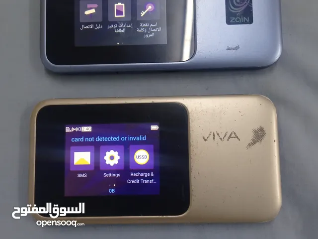 اثنين روتر زين وفيفا بطارية ليثيوم قوية تاتش فور جي السعر خمسة دينار للوحدة