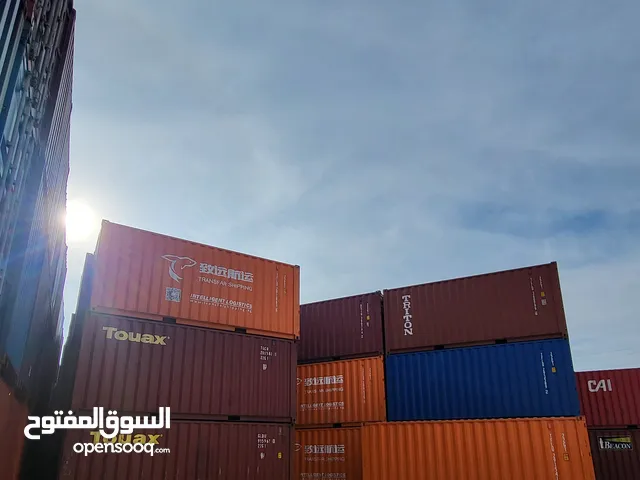 حاويات فارغه مستعمله ( كونتينر ) للبيع في عمان 20 و40 قدم تصلح لاعمال الديكور والمستودعات بحاله