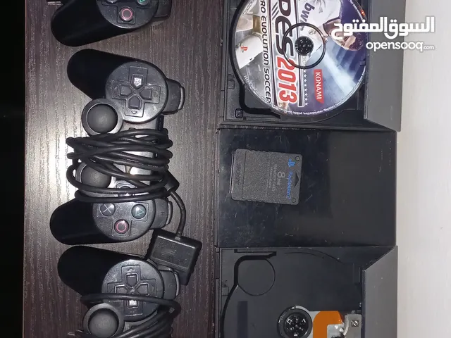 بلايستيشن 2 نظيفة مكفولة   مع ايدي أصلية وصلات أصلية ps2