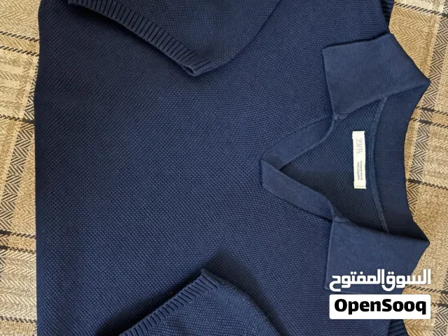 Zara navy blue polo shirt brand new size M