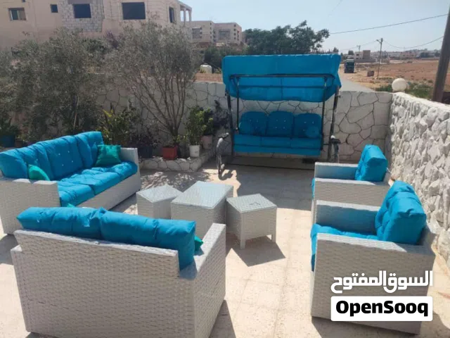 طقم راتان جديد مع مرجوحة