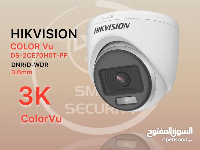 كاميرا HIKVISION 3k   ‏Color Vu  ‏DS-2CE70H0T-PF     ‏DNR/ D-WDR  ‏3.6mm  ‏3k