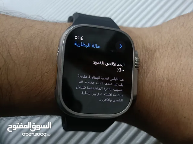 ساعة أبل الترا 1 بحالة ممتازه جدا مع الشاحن