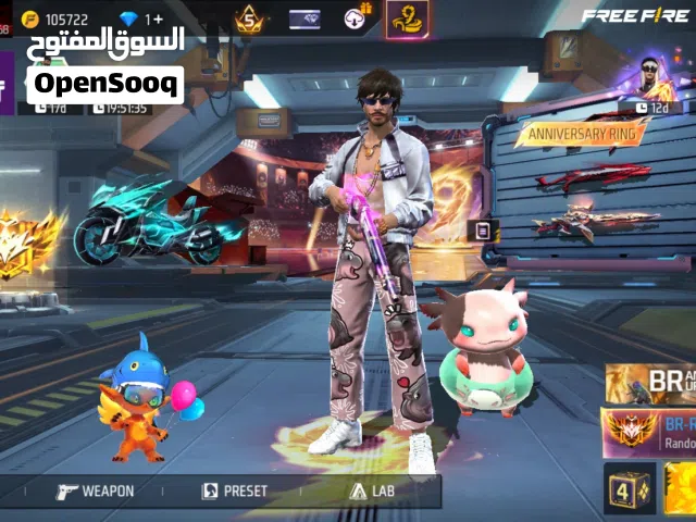 Face to face deal Stacked Free Fire Account Lv 68  9 Evo Guns (MP40 Lv 5)  PK Server  200+ Shirts