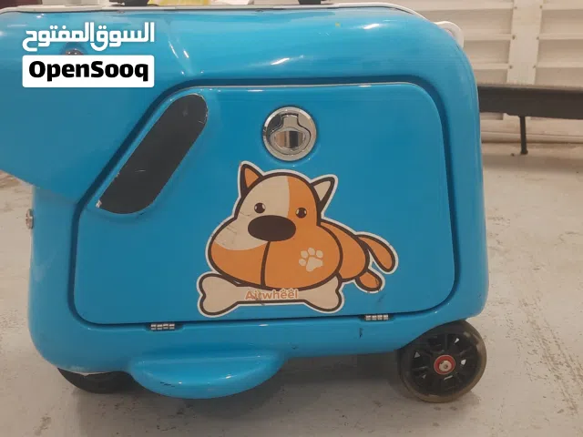 Electric Riding Luggage Scooter With Removable Battery