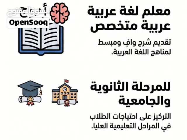 مدرس لغة عربية للمرحلة الثانوية