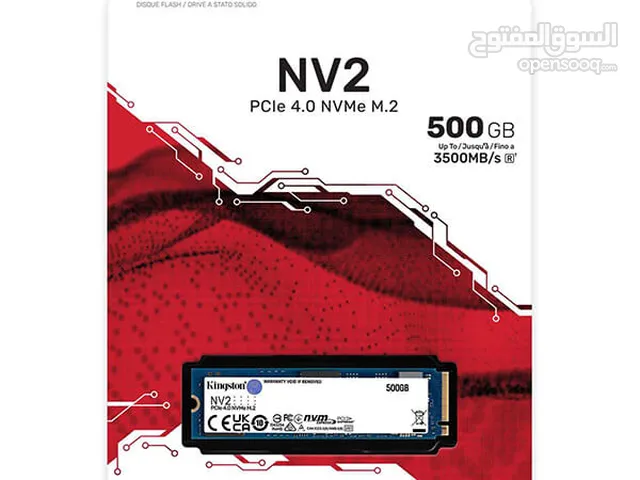 Kingston NV2 500GB M.2 NVMe PCIe 4.0, GEN 4 SSD Up To 3500/2100 MB/S Read/Write