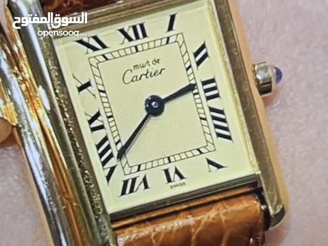Cartier Charriol Tag Heuer gold silver and leather strap