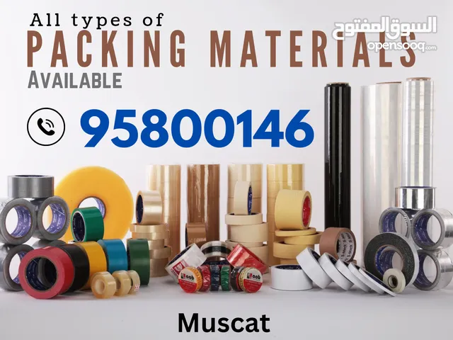 We have all types of Packaging Materials, Carton Boxes, Tapes, Lamination Roll, Bubble Roll, Ropes,