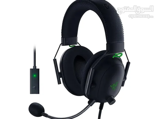 سماعه كمبيوتر او بلايستيشن او تلفون   razer black shark v2   مستعمله شهر ولا شخط