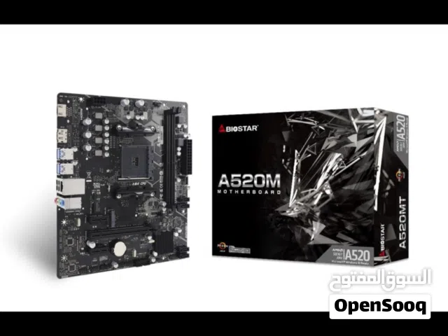 للبيع Ryzen 5 2400G + Biostar A520MT (ضمان سنة)