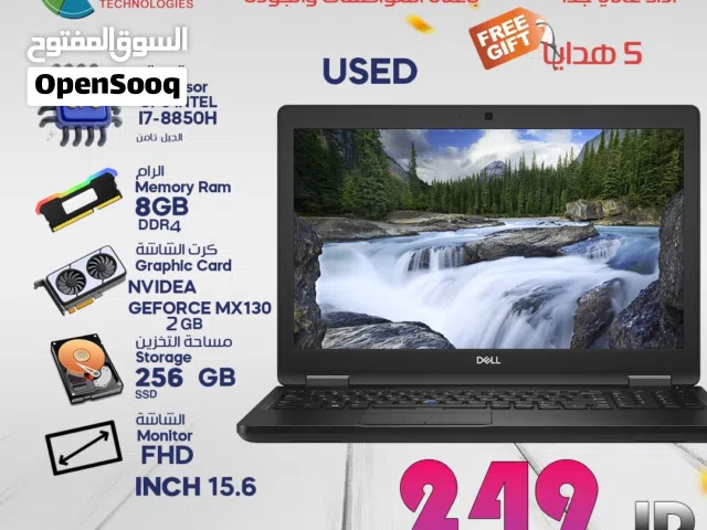 LAPTOP DELL 5591 I7 8850H 8G 256SSD GEFORCE MX130 2G 15.6 MONITOR